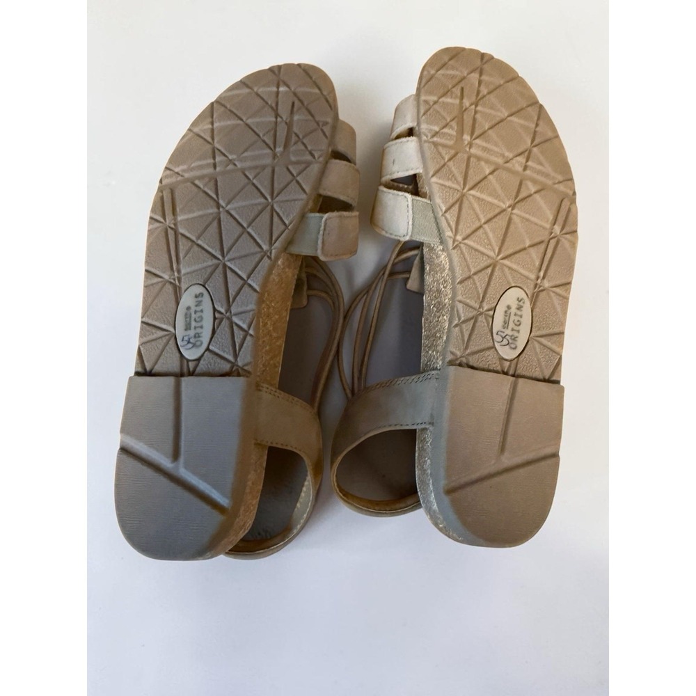 Earth Origins Leather Suede Sling-Back Sandals Laney Sedona Brown Women 10 NWOB - Picture 5 of 7